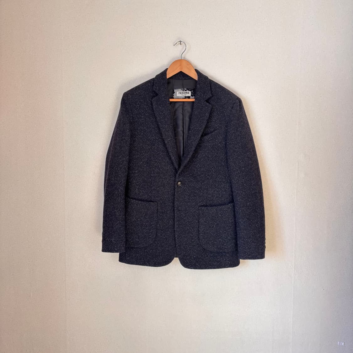 레노마 슬림핏 자켓 FW 독특한 질감 95 다크네이비 콤비 상품이미지8