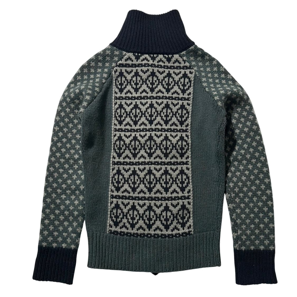 (매장판) 디젤 울 패턴 하이넥 니트 가디건 상품이미지2