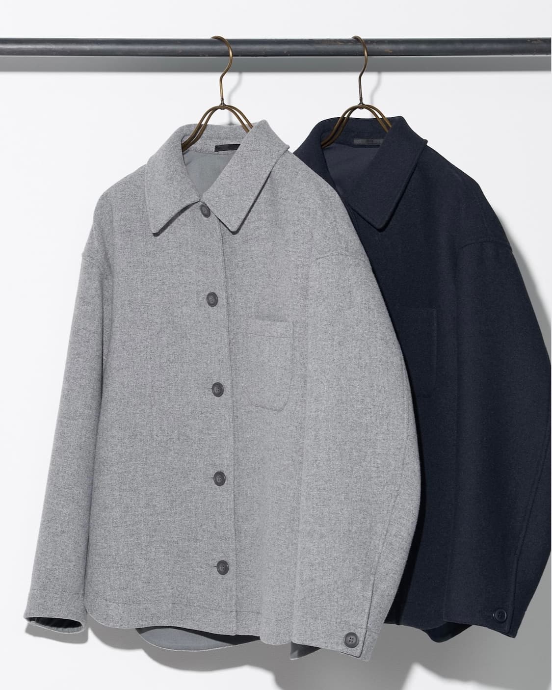 유니클로 오버사이즈 숏 재킷 네이비(우먼s) 상품이미지1