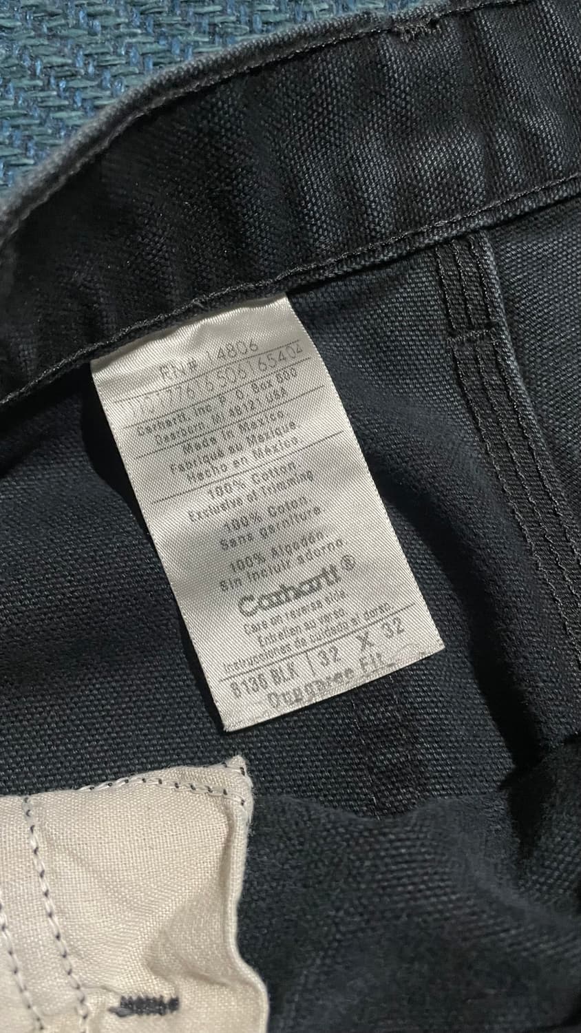 칼하트 더블니 블랙 팬츠 상품이미지3