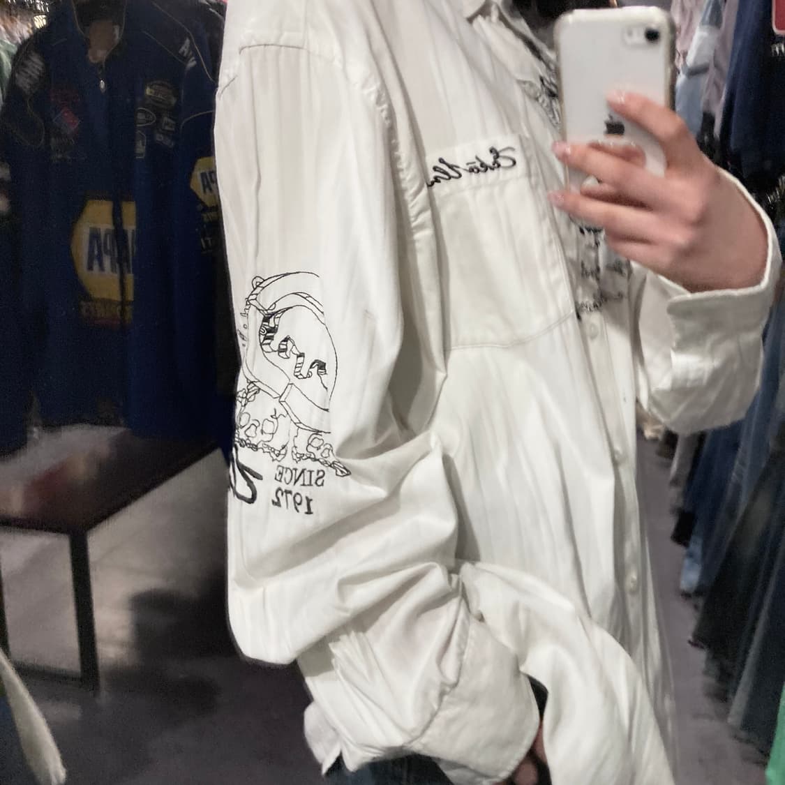 [IM] vtg 화이트 그래픽 셔츠 상품이미지6