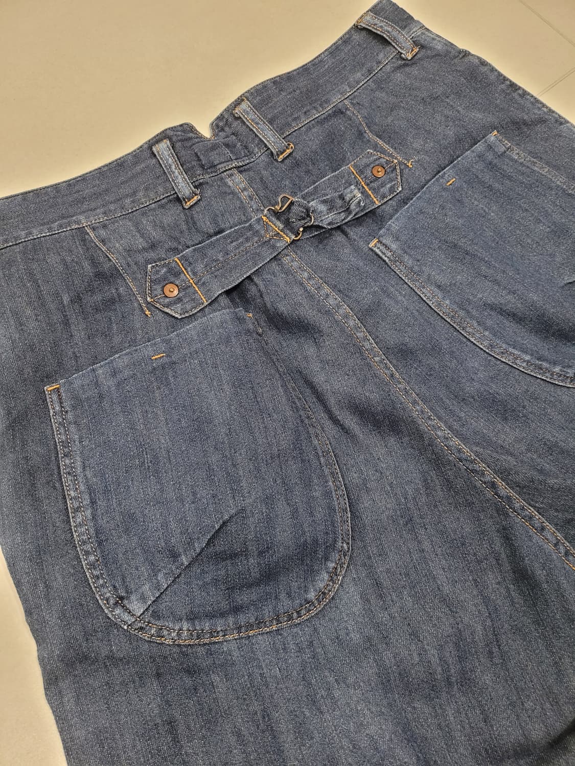 [L] 빔즈 하트(BEAMS HEART) 사루엘 크롭 데님 - "여유로운 상품이미지5