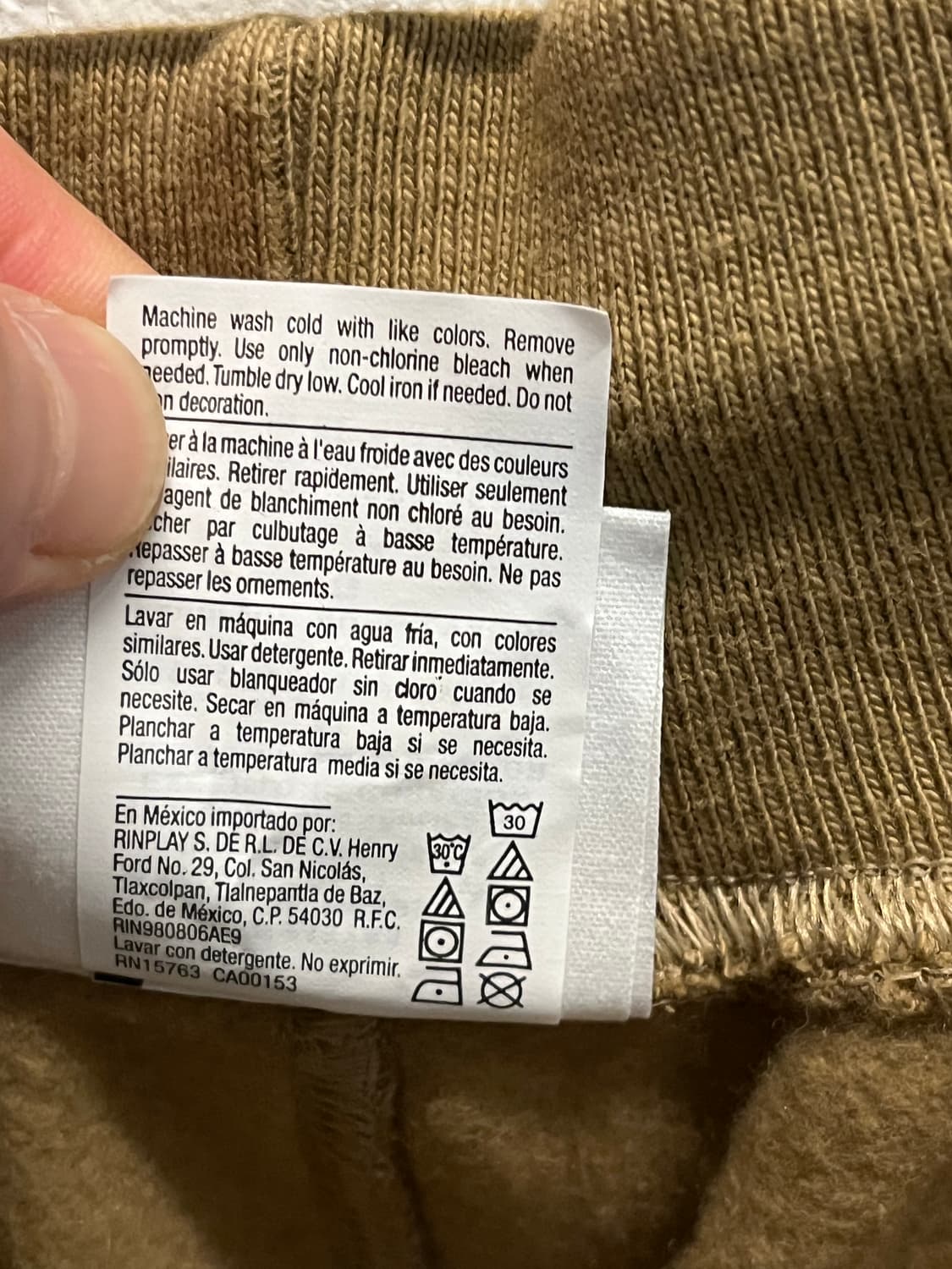 Champion 리버스위브 브라운 조거팬츠 L 상품이미지6