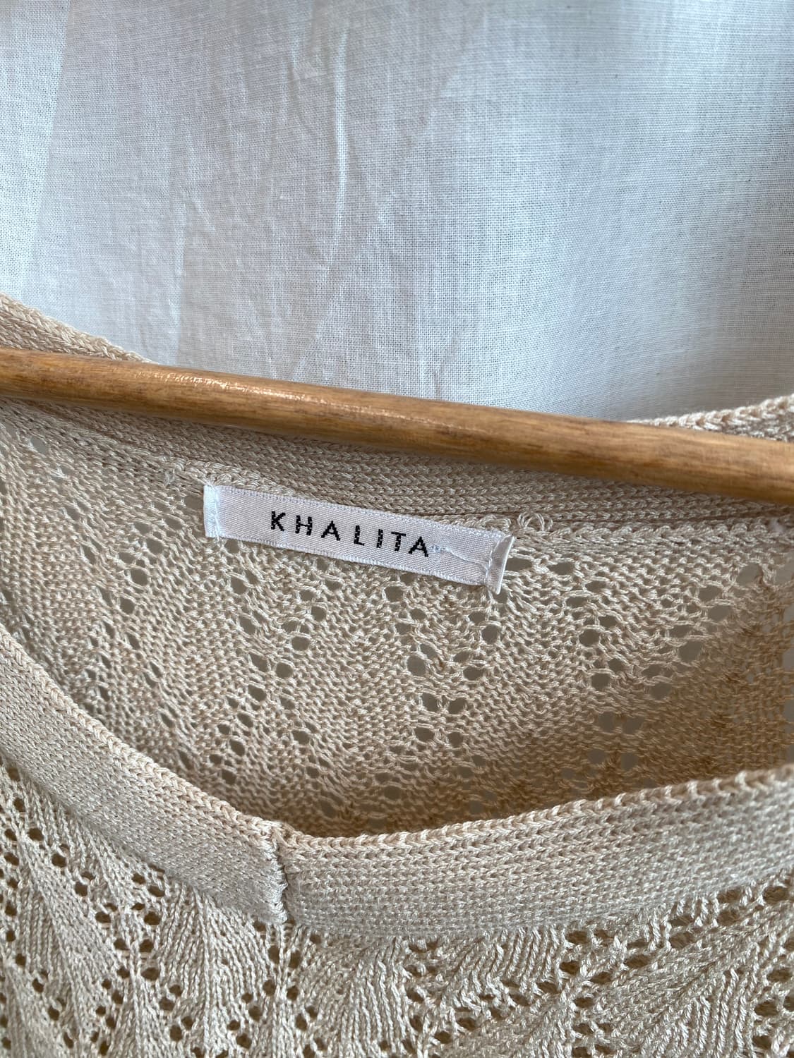 KHALITA 베이지 니트 베스트(F) 상품이미지8