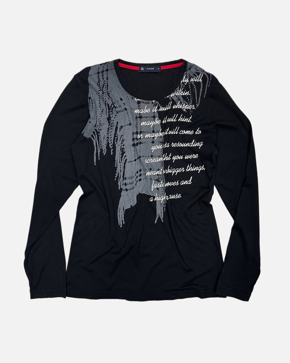 lettering printing long sleeve t-shirt 상품이미지1