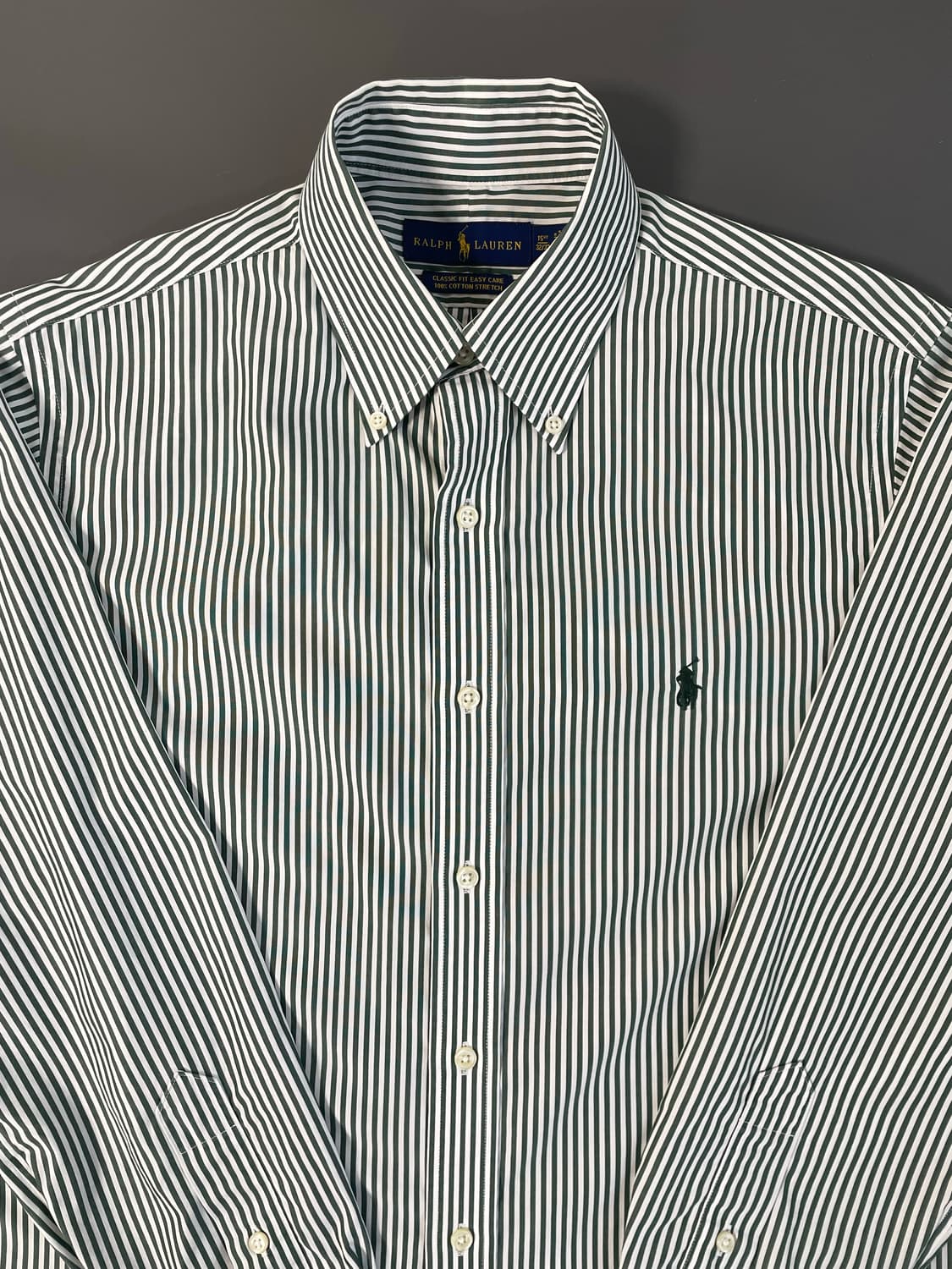 [L] 폴로 랄프로렌 코튼 자수로고 스트라이프 셔츠 클래식핏 이지케어 상품이미지2