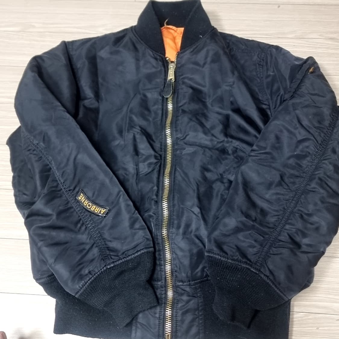 알파인더스트리 MA-1 블랙 항공점퍼(라지) 상품이미지1