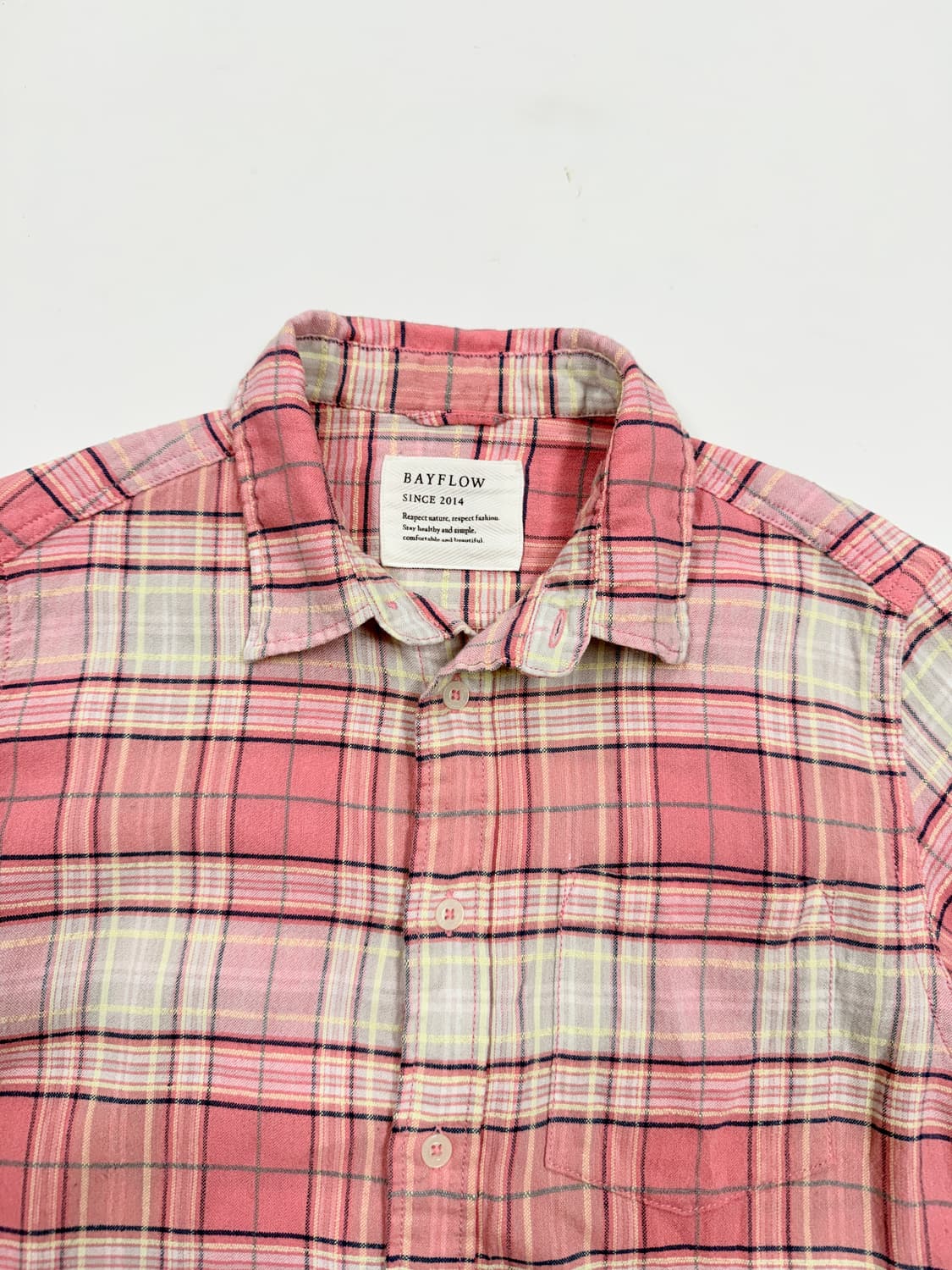 BAYFLOW 체크 플란넬 셔츠 상품이미지3