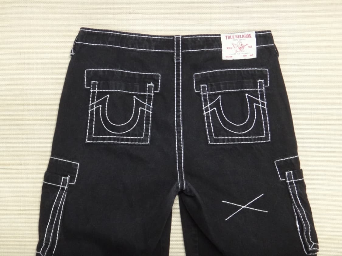 (36인치) 트루릴리젼 남성 카고 와이드 데님 팬츠 상품이미지5