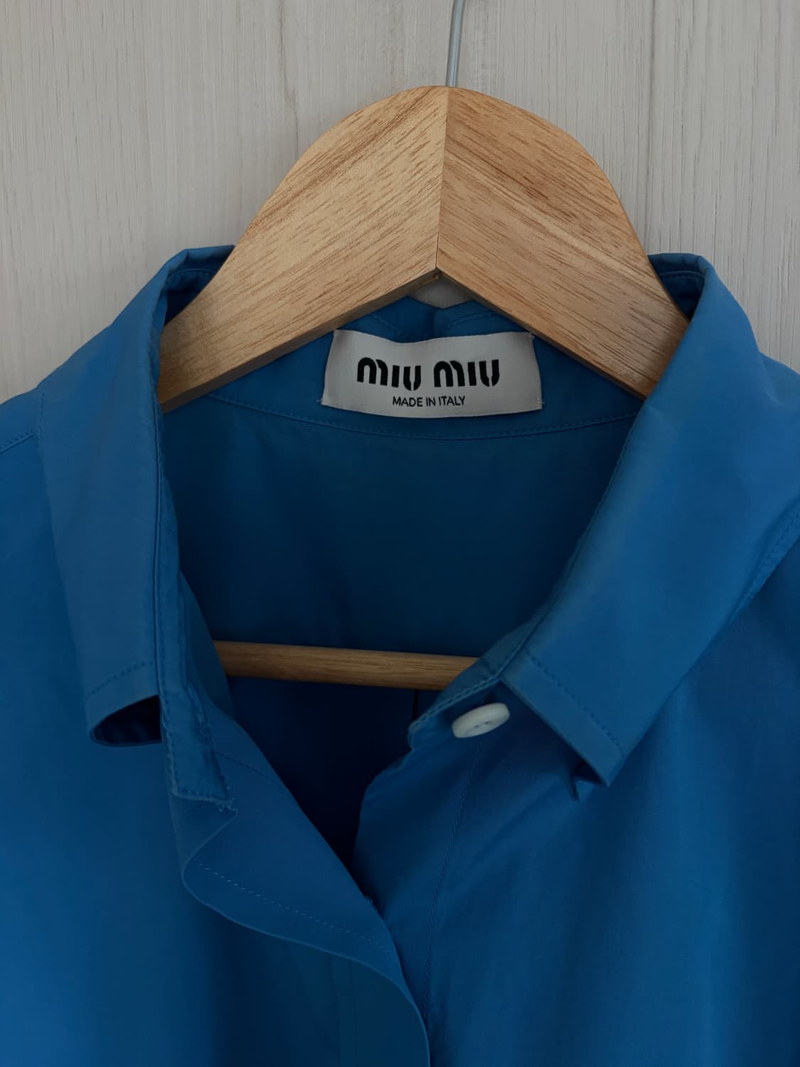MIU MIU 미우미우 블루 셔츠 IT38 판매해요 상품이미지7
