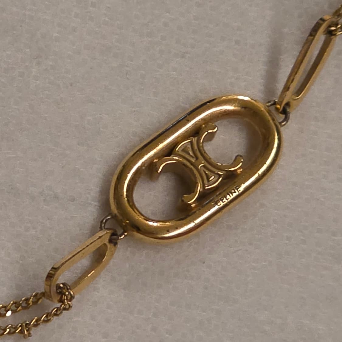 셀린느 트리옹프 금장 체인 목걸이 상품이미지8