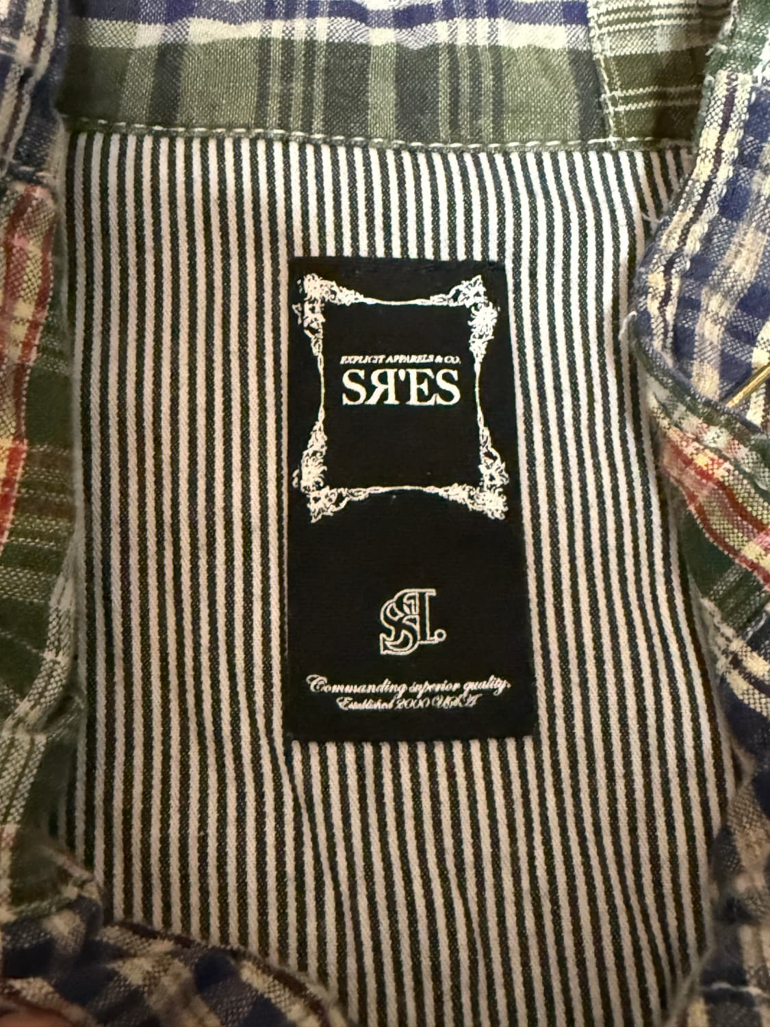 Project Srs by SRES Japan 패치워크 마드라스 자켓 상품이미지3