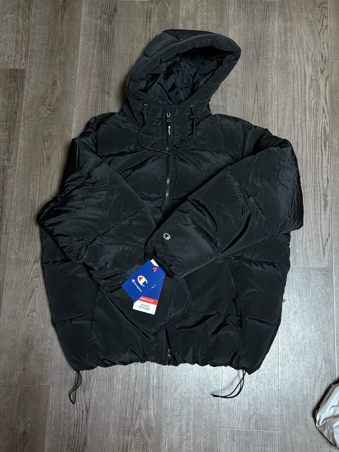 챔피온 퀄팅 패딩 블랙 L 상품이미지1