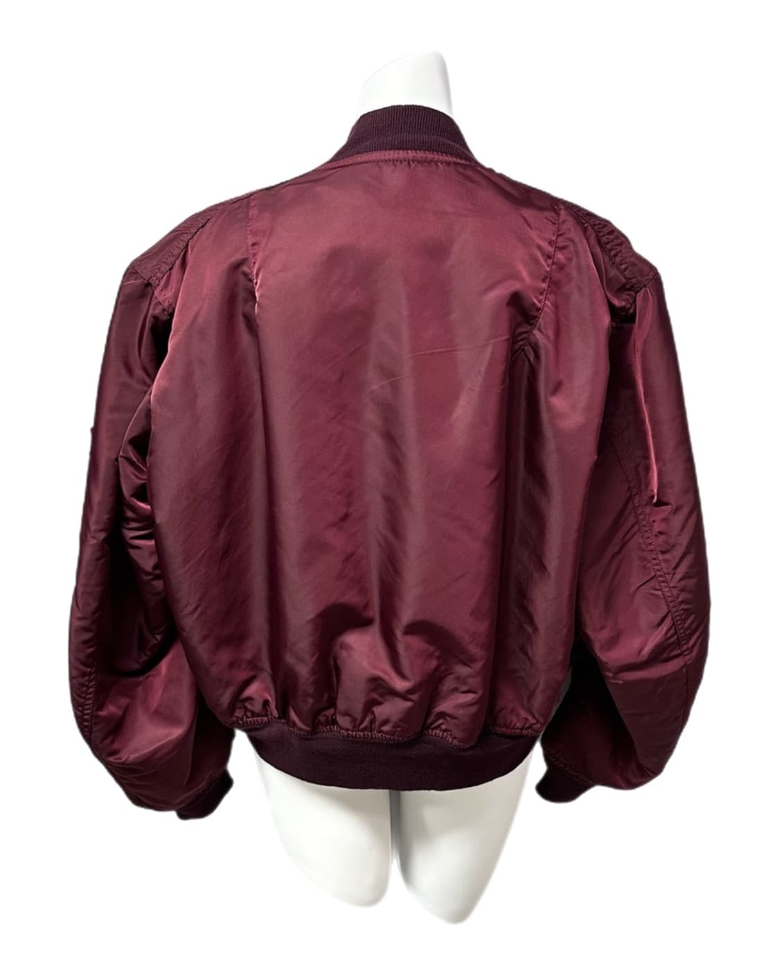 80-90s 알파인더스트리 ma-1 버건디 항공점퍼 상품이미지2