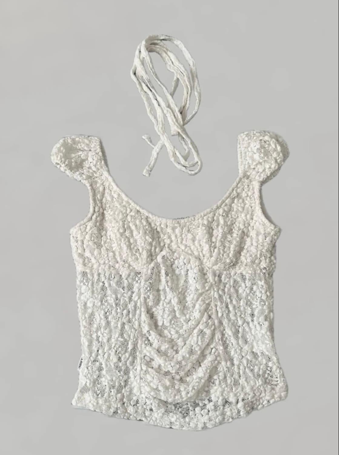CERRIC 세릭 LACE CREASE SHIRRING HALF TOP 상품이미지6