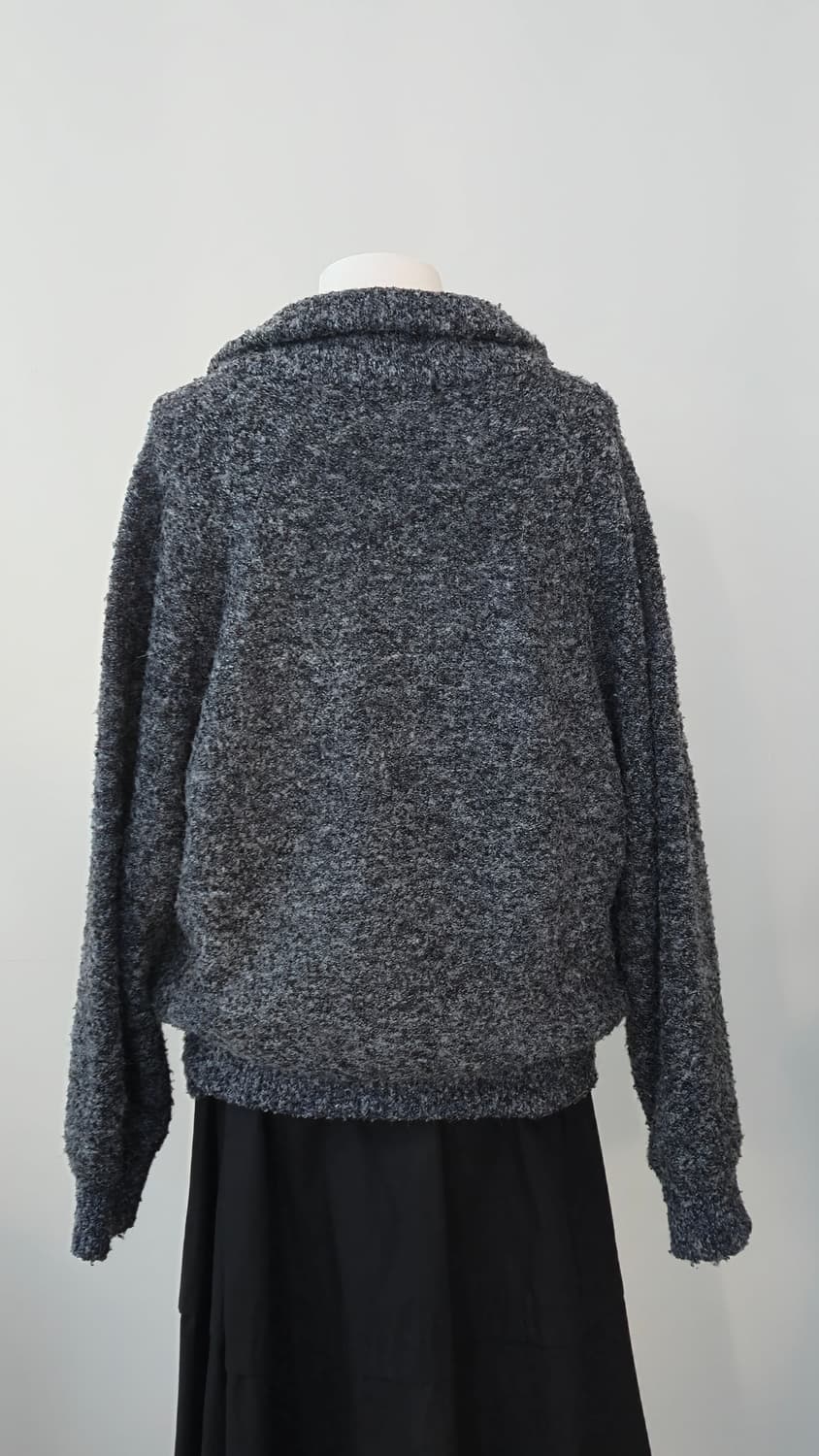 그레이 집업 니트  상품이미지5