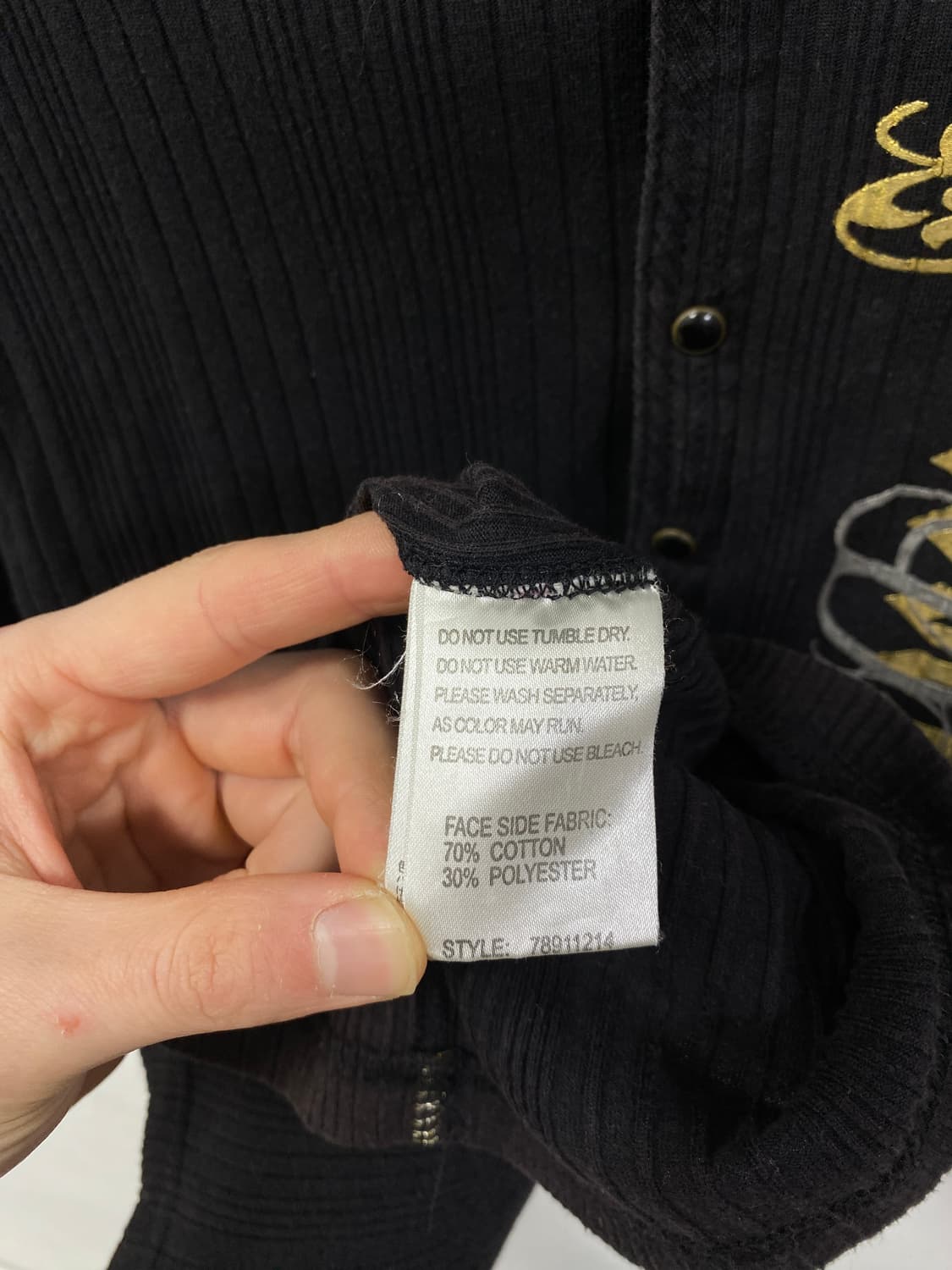 [ICOM] 펑크 고딕 골드 레터링 pk 롱슬리브 상품이미지10