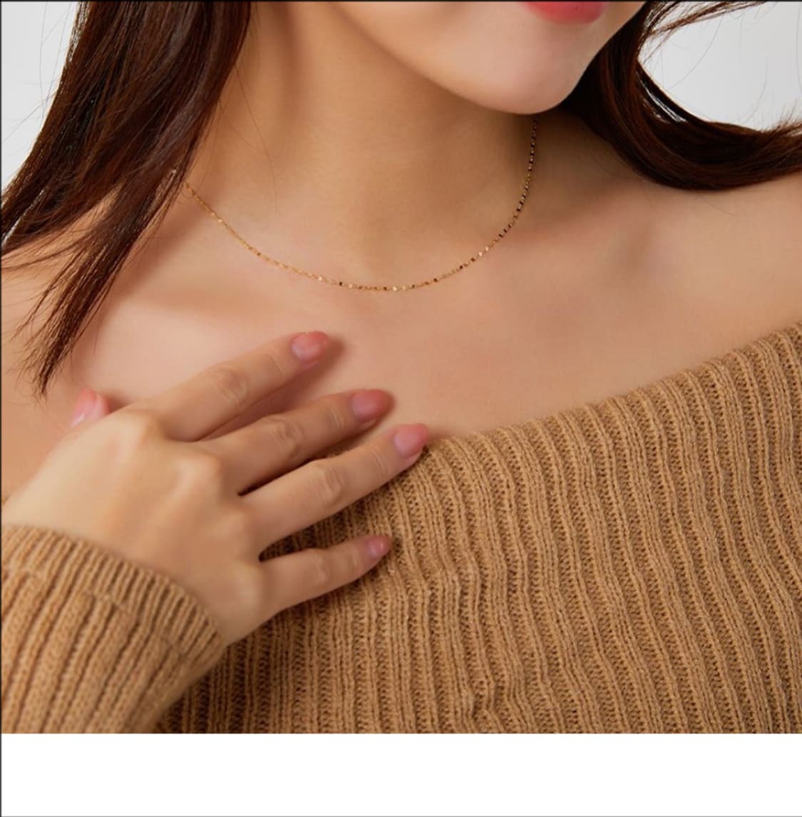 14k화이트골드 체인목걸이 상품이미지4