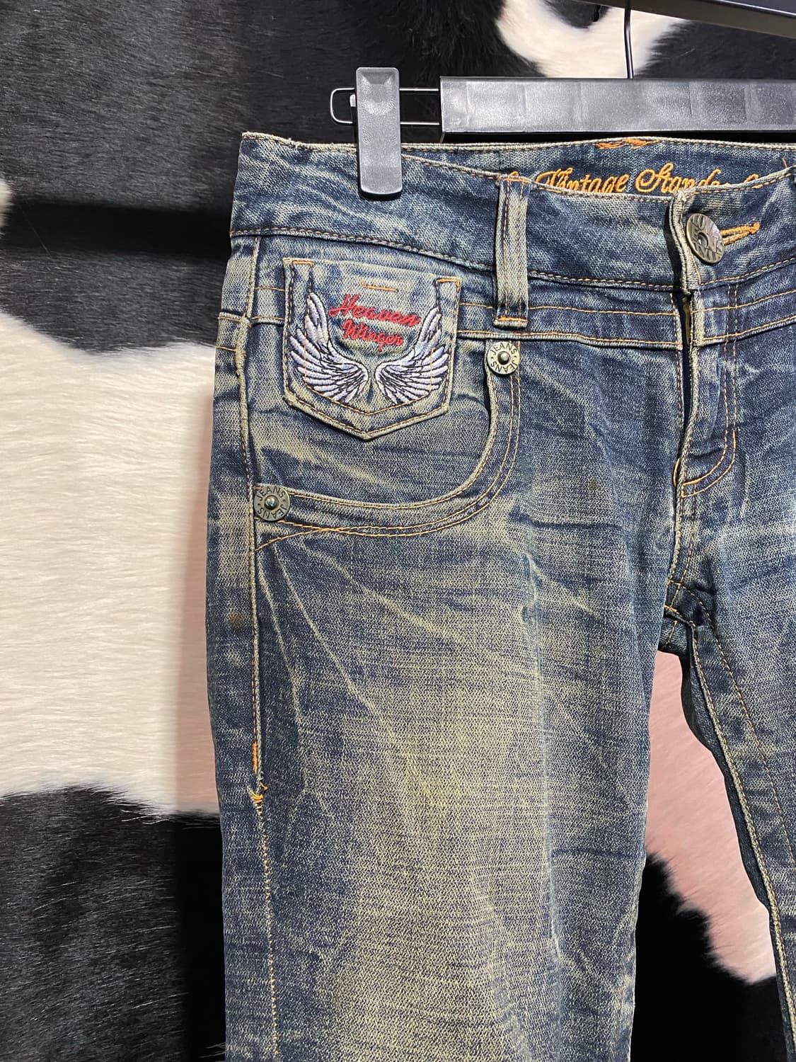 Japanese vtg 백포켓 날개 디테일 로우라이즈 부츠컷 상품이미지6