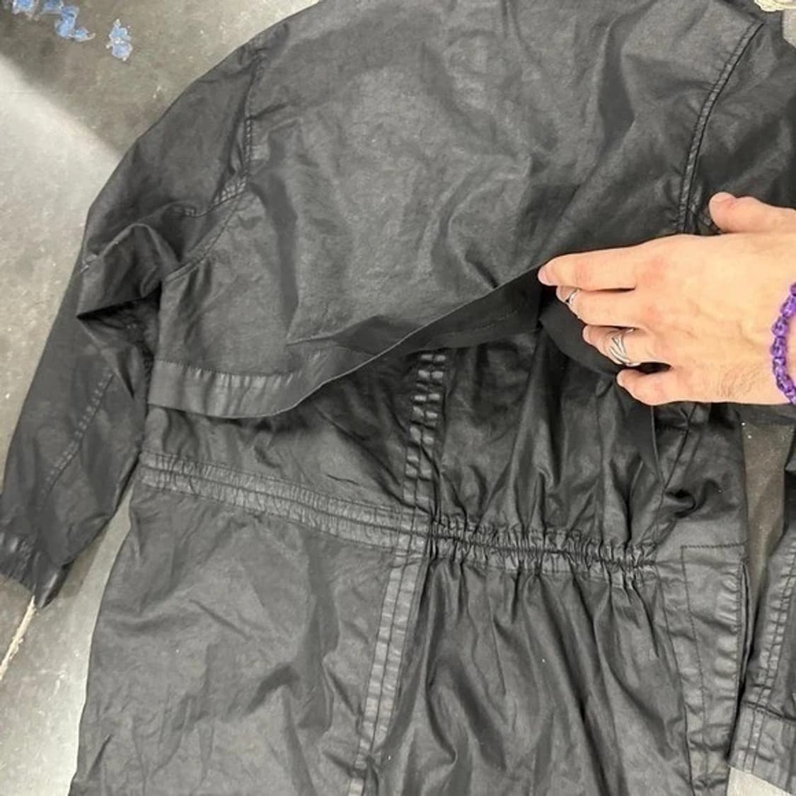 헬무트 랭 코팅 캔버스 비대칭 후드 자켓 상품이미지6