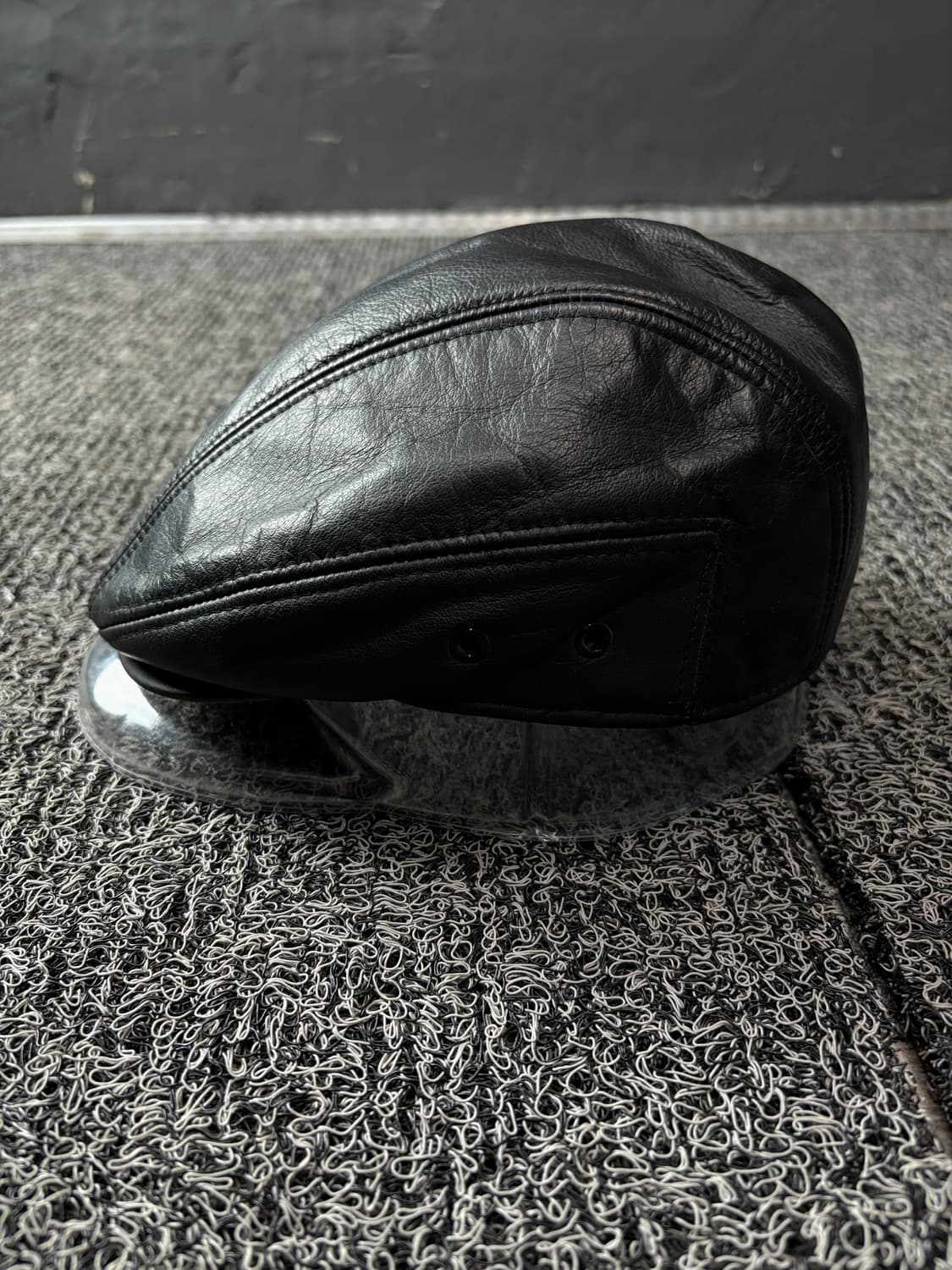 아카이브 빈티지 카우하이드 레더 헌팅캡 1640 상품이미지3