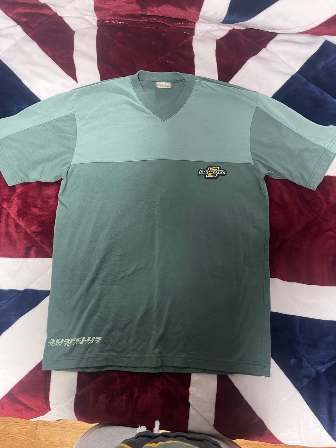SURFCLUB 빈티지 초록색 반팔 티셔츠 상품이미지1