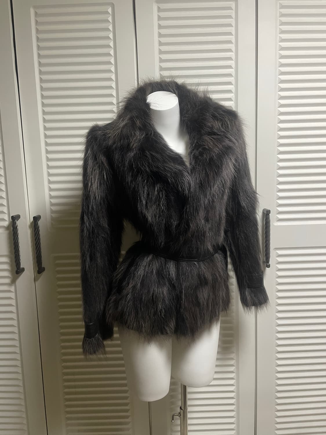 빈티지 라쿤 퍼자켓 그레이 상품이미지6