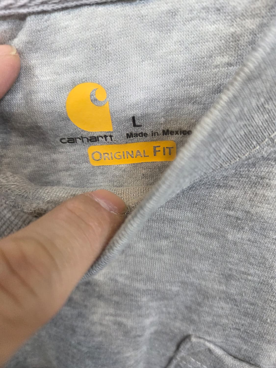 칼하트 커스텀 기모 크롭 포켓 맨투맨 L 상품이미지3