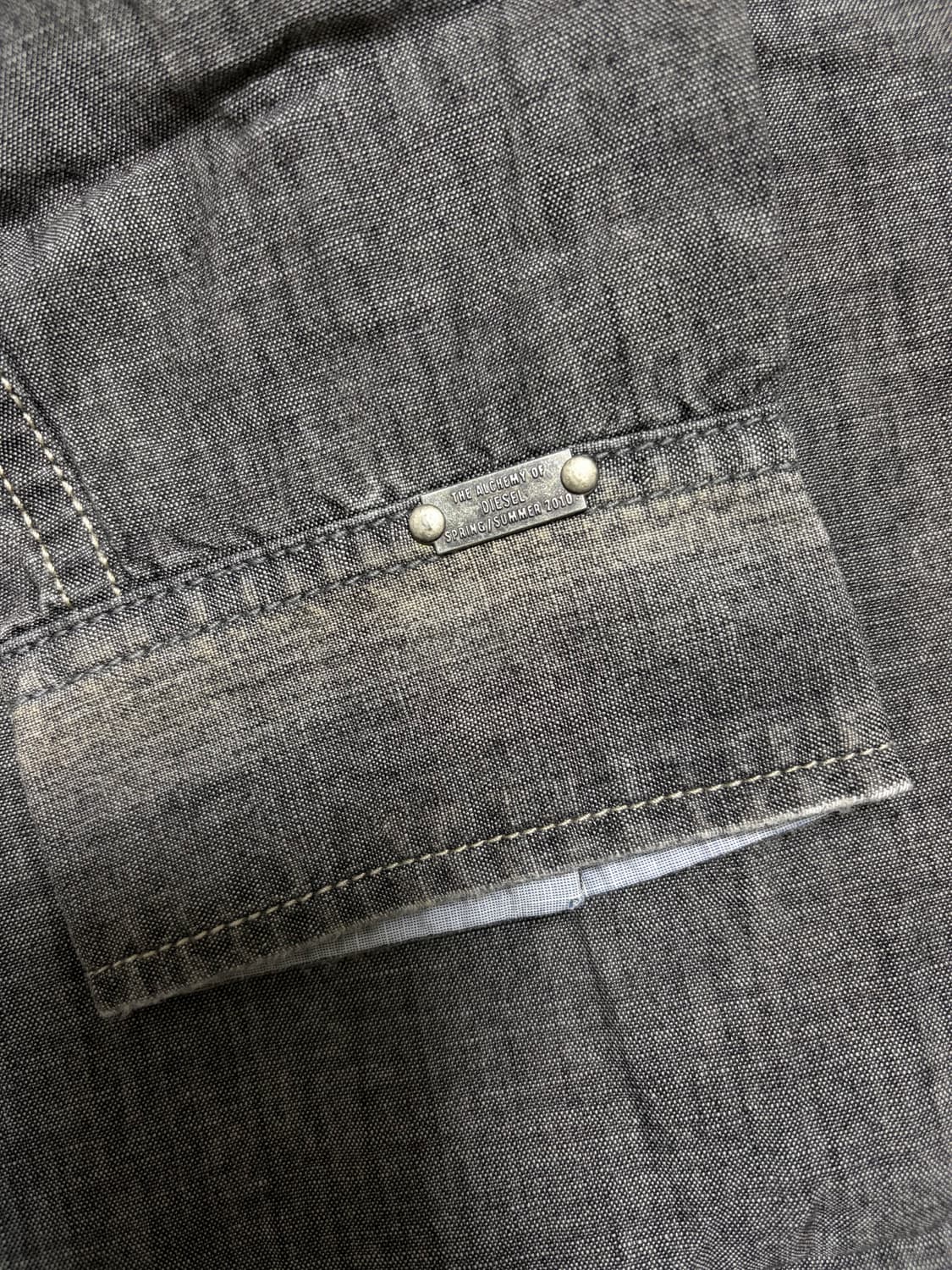 디젤 그런지코어 새상품 흑청셔츠 100 상품이미지8