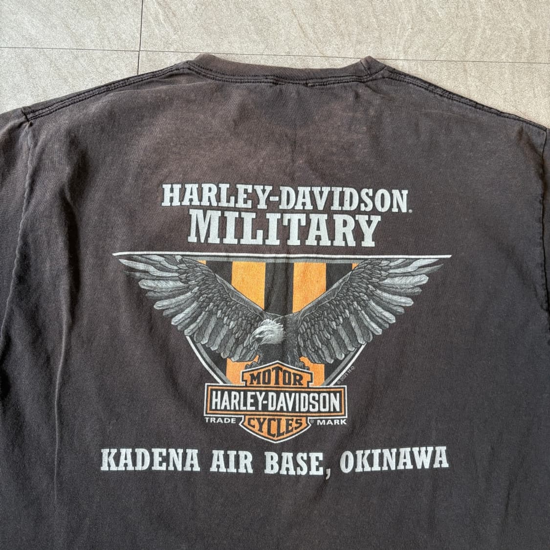 할리데이비슨 정품 페이딩 블랙 반팔 티셔츠 반팔티 상품이미지9