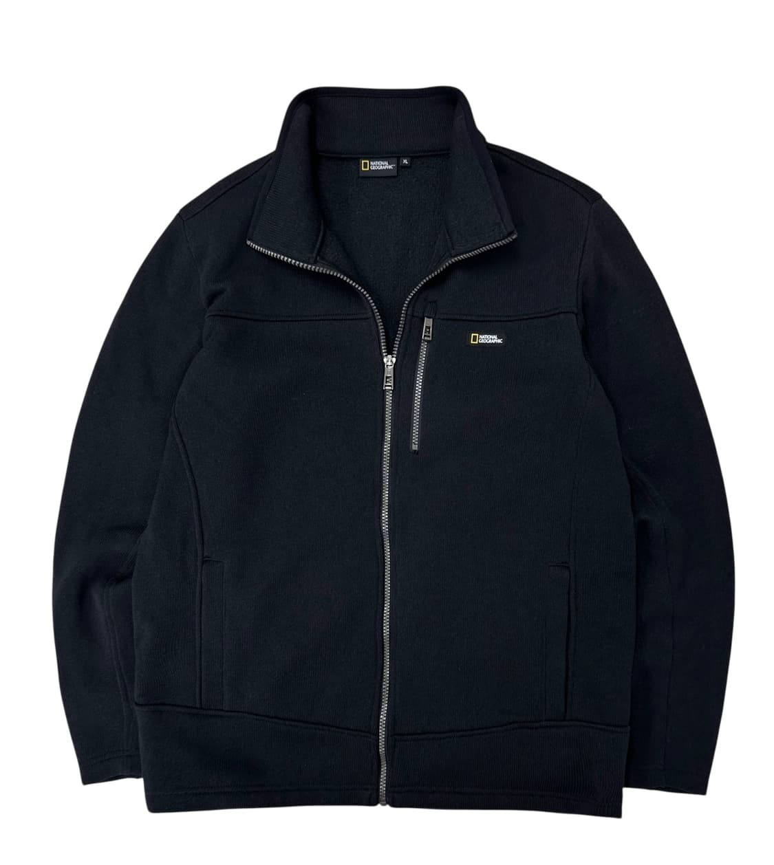 내셔널지오그래픽 니트집업 블랙 (XL) 상품이미지1