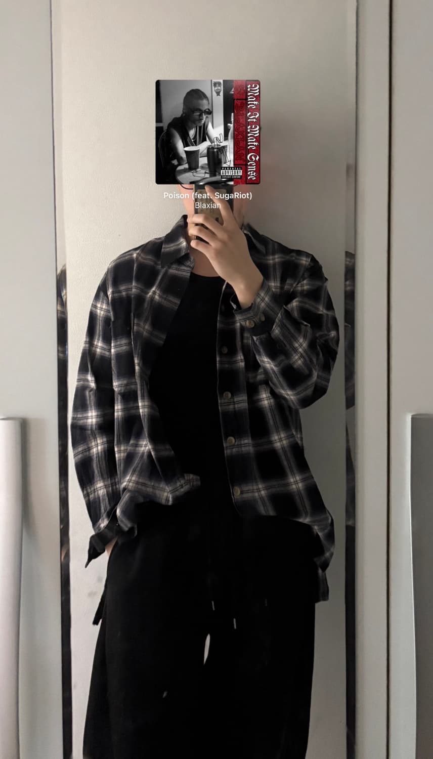 Compagno 체크 셔츠 xl 상품이미지1