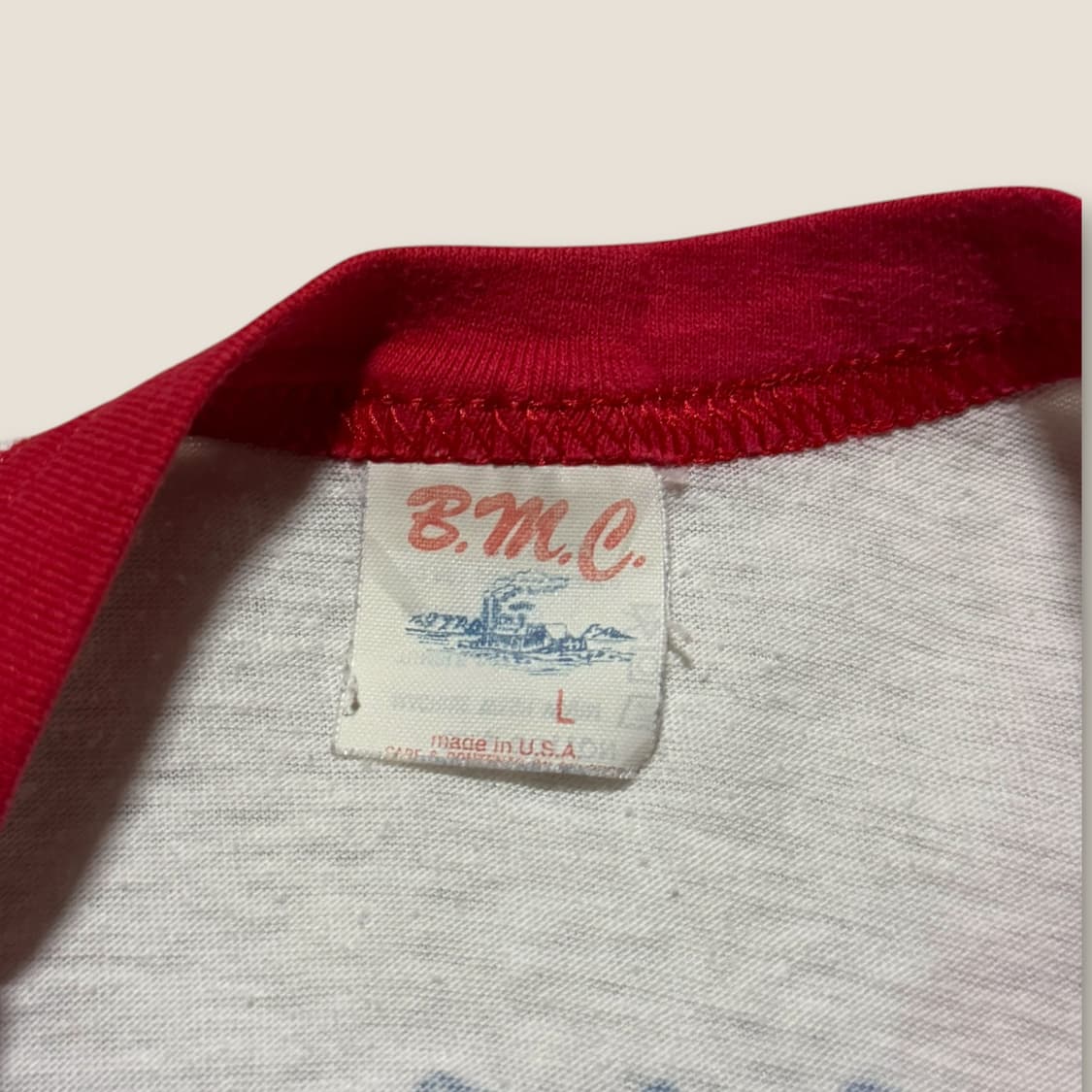 80s USA BMC WMC79 링거 머천다이즈 티셔츠 (L) 상품이미지4