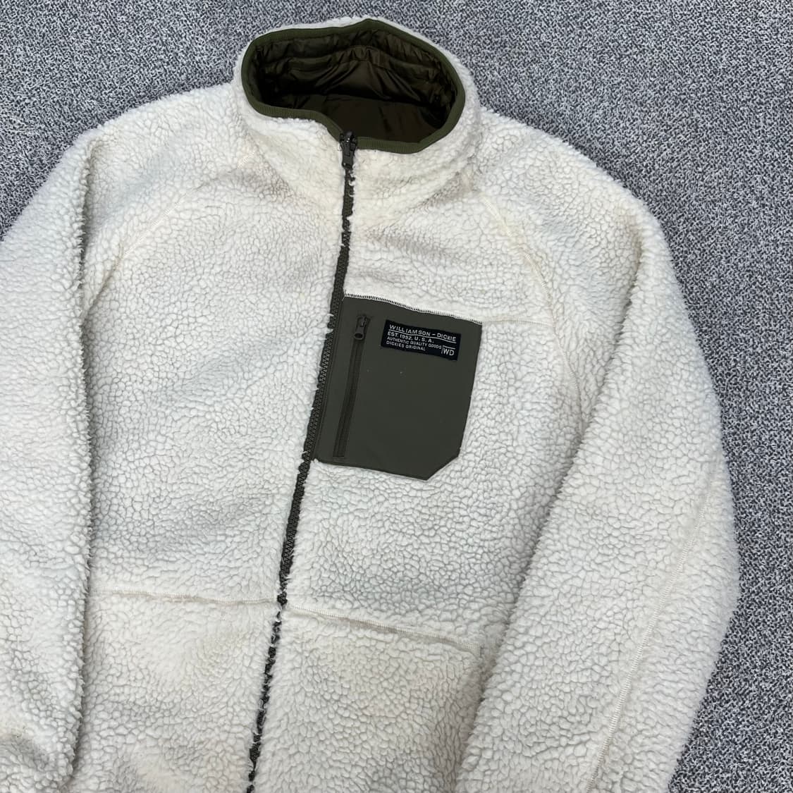 <디키즈 리버시블 플리스 카키 자켓> No.1367 상품이미지5