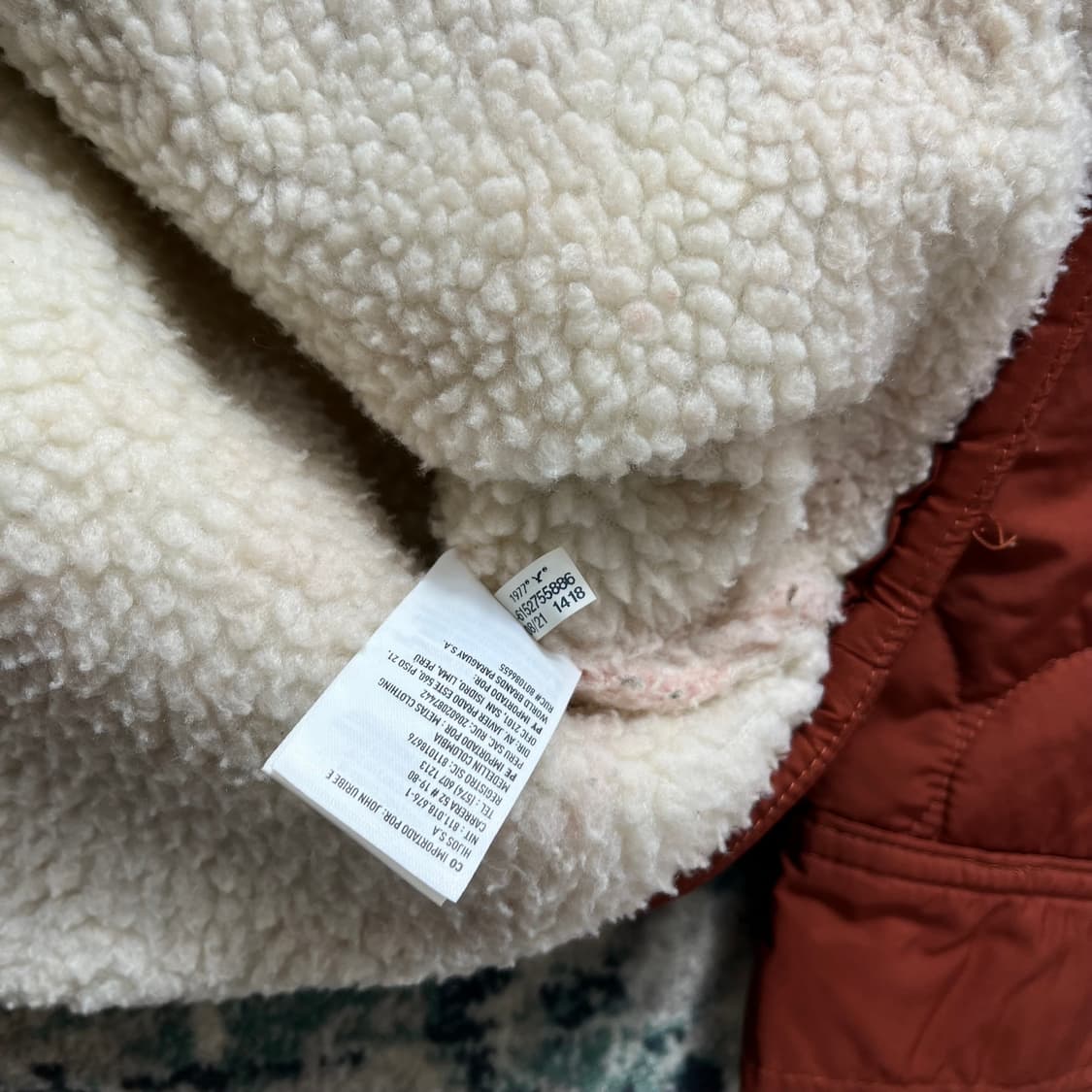 아메리칸 이글 퀄팅 안감 쉐르파 누빔 자켓(L) 상품이미지3