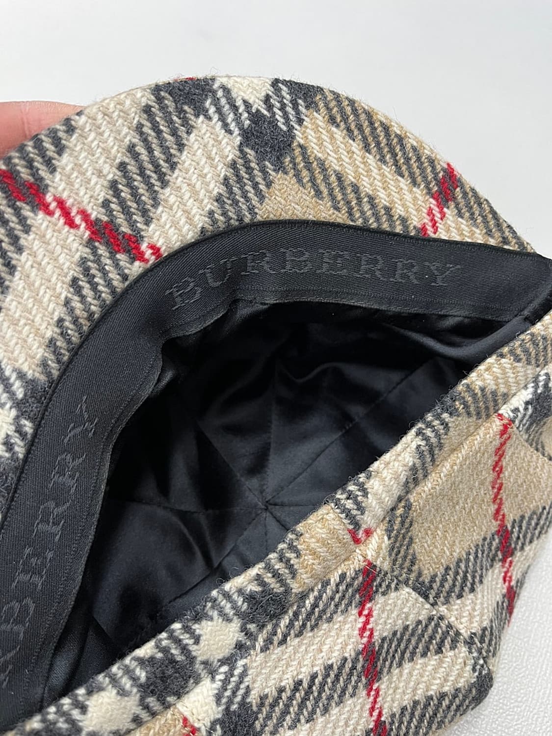 버버리 울 체크 베레모  상품이미지2