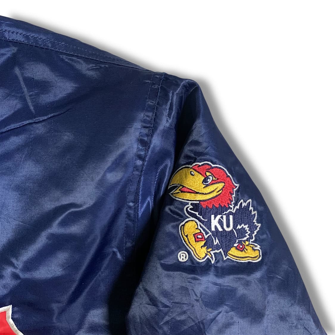 [XL~2XL] 90s Vintage Kansas Satin Jacket 상품이미지3