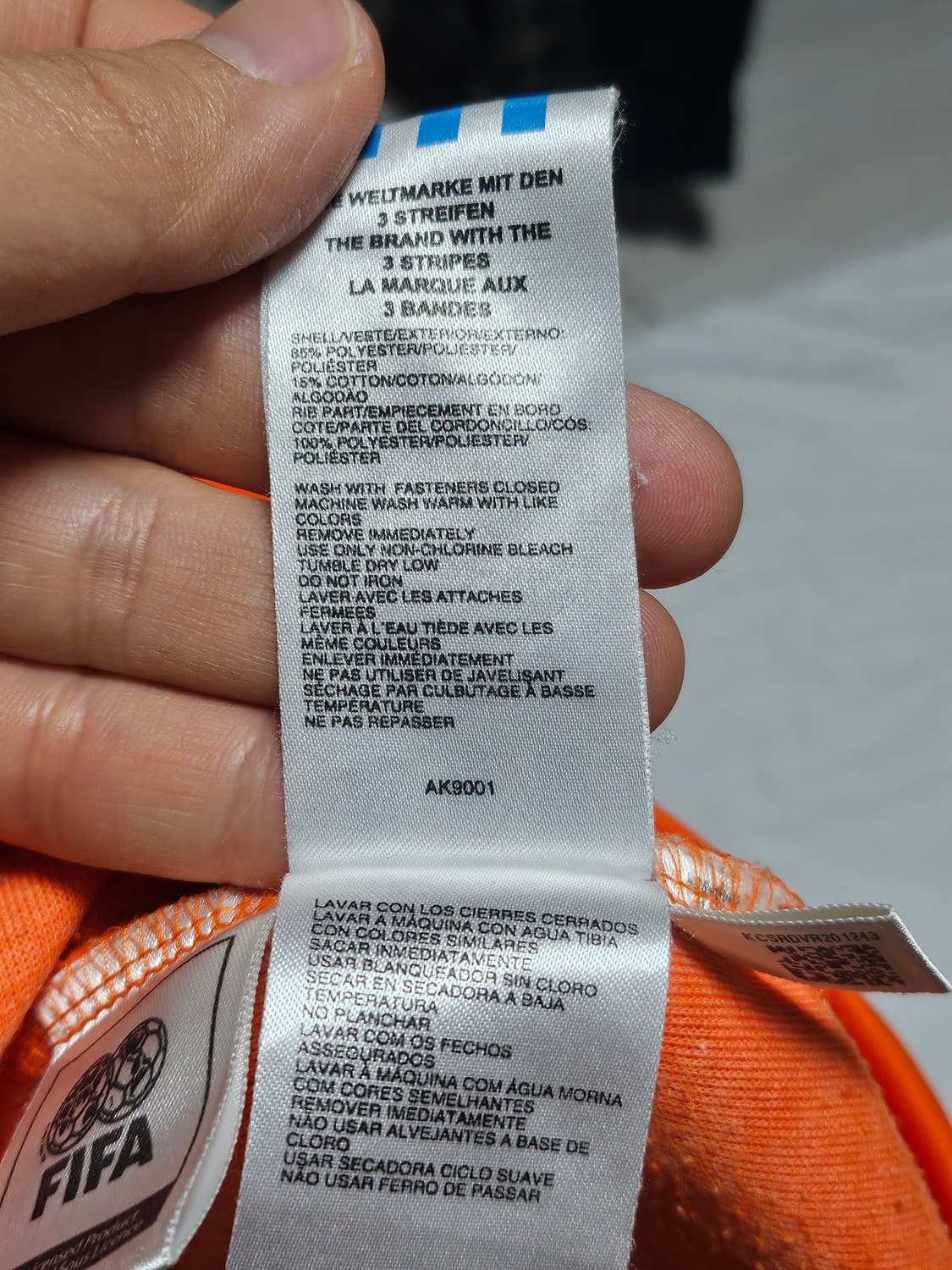 아디다스 네덜란드 국대 트랙탑 져지 자켓 S 상품이미지8