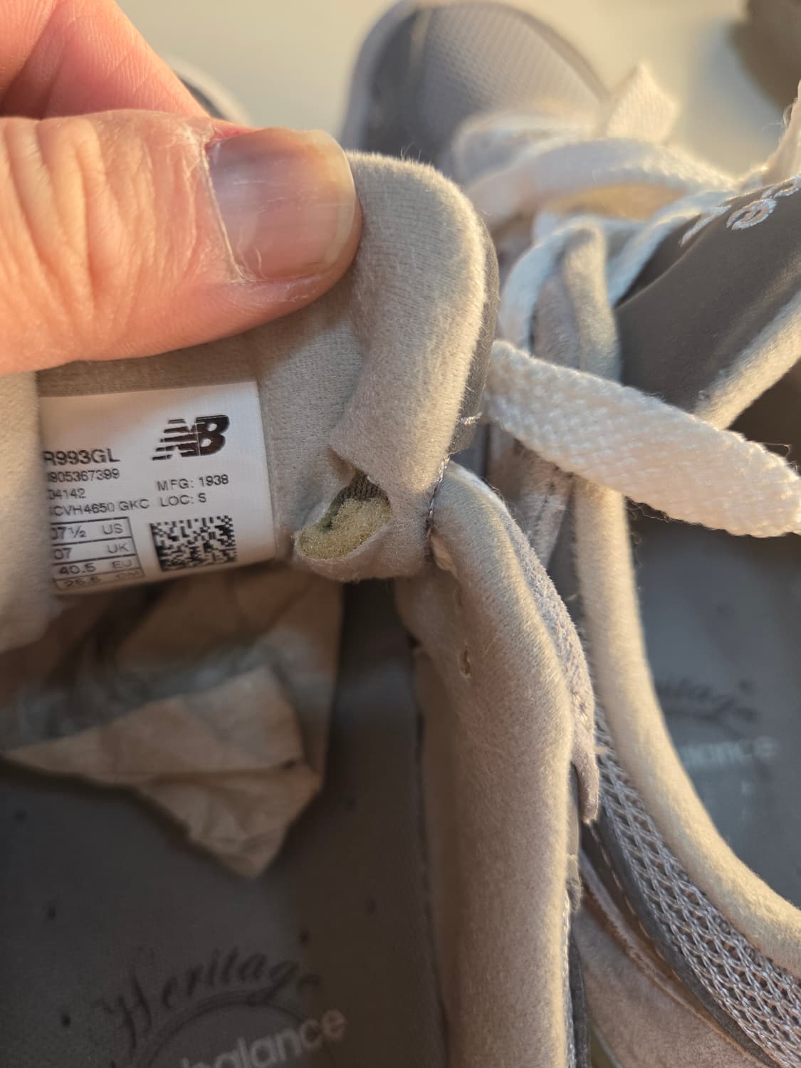 뉴발993 발볼D 255사이즈 상품이미지5