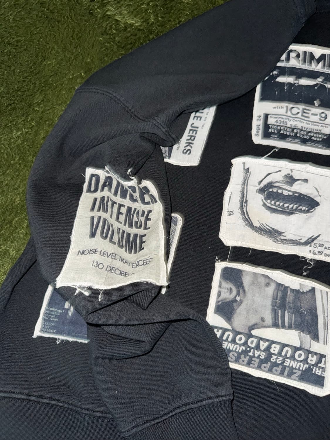 SANDRO 산드로 20AW 펑크 패치워크 소프트 터치 스웻셔츠 상품이미지5