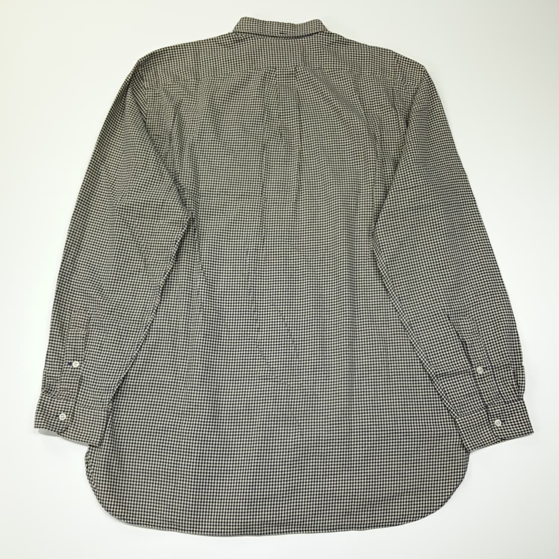 CL251 LT 폴로 90s 코튼 모노 마이크로체크 네이비베이지 셔츠  상품이미지6