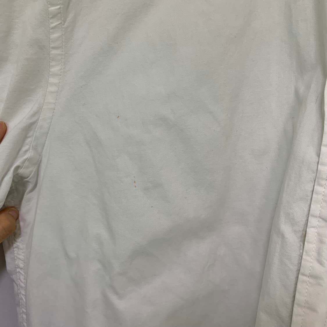 타미힐피거 빈티지 스탠다드 반팔 셔츠 화이트 남성 XL 상품이미지5