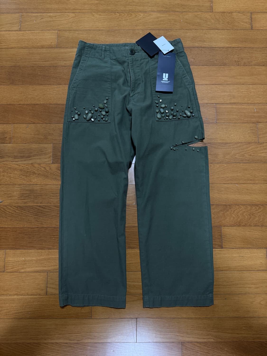 언더커버 비즈 퍼티그 팬츠 상품이미지1