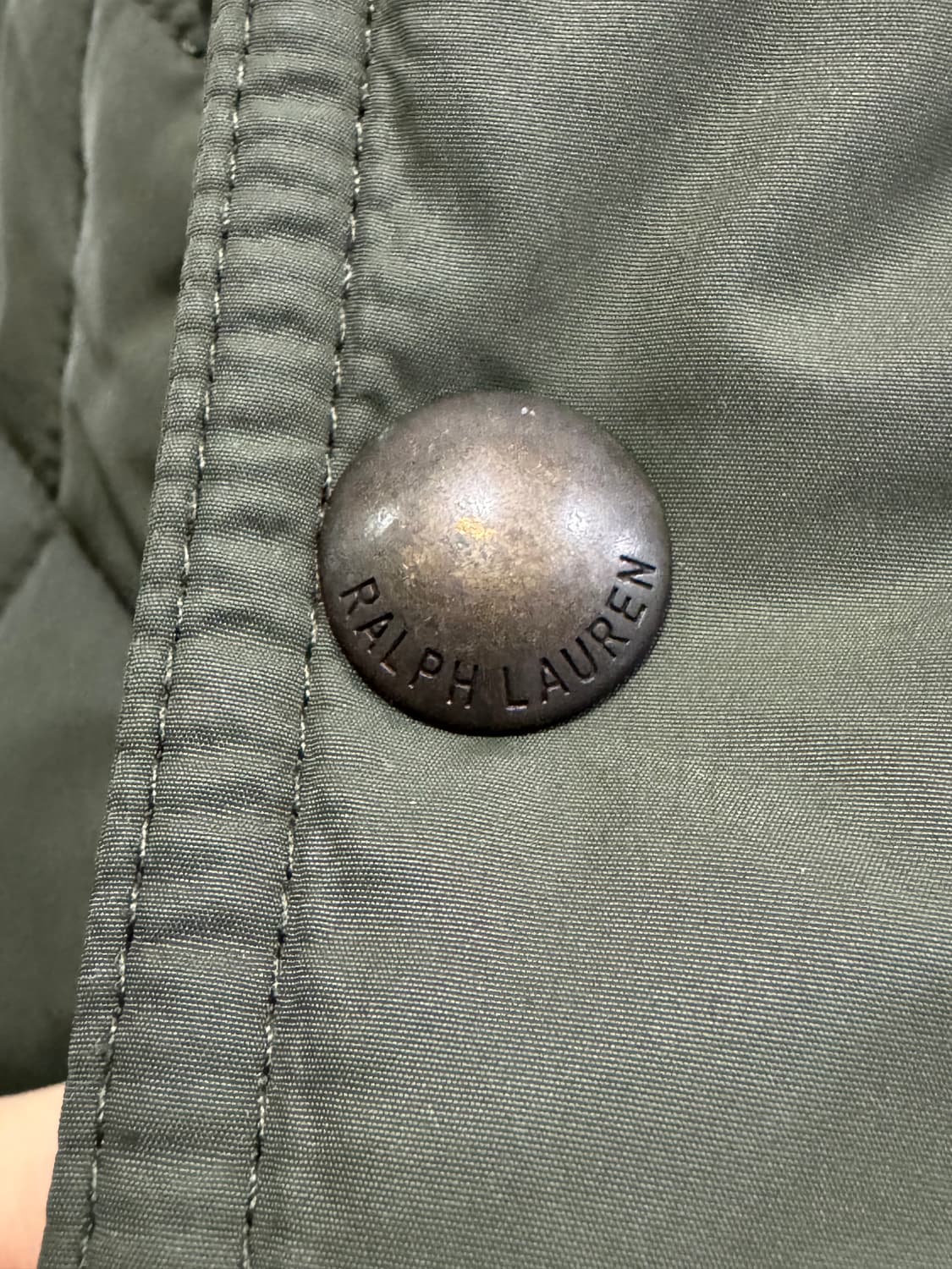 폴로 랄프로렌 퀼팅 자켓 L 올리브 상품이미지5