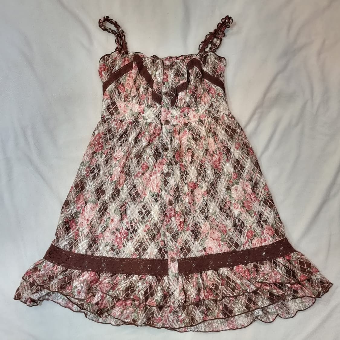 리즈리사 LIZ LISA 로즈 쉬폰 캐미솔 원피스 상품이미지3