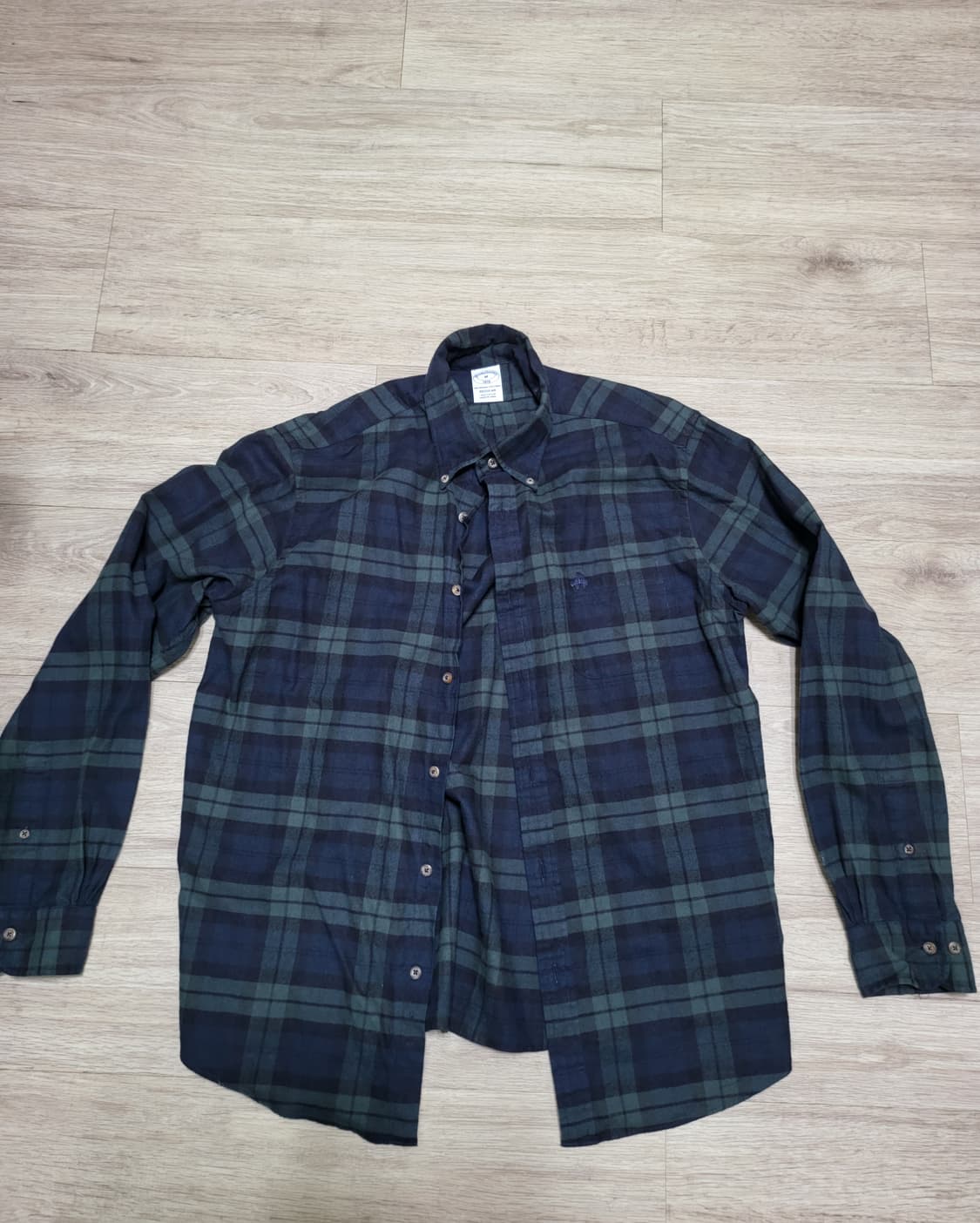 브룩스브라더스 플란넬 블랙와치 체크셔츠 상품이미지1