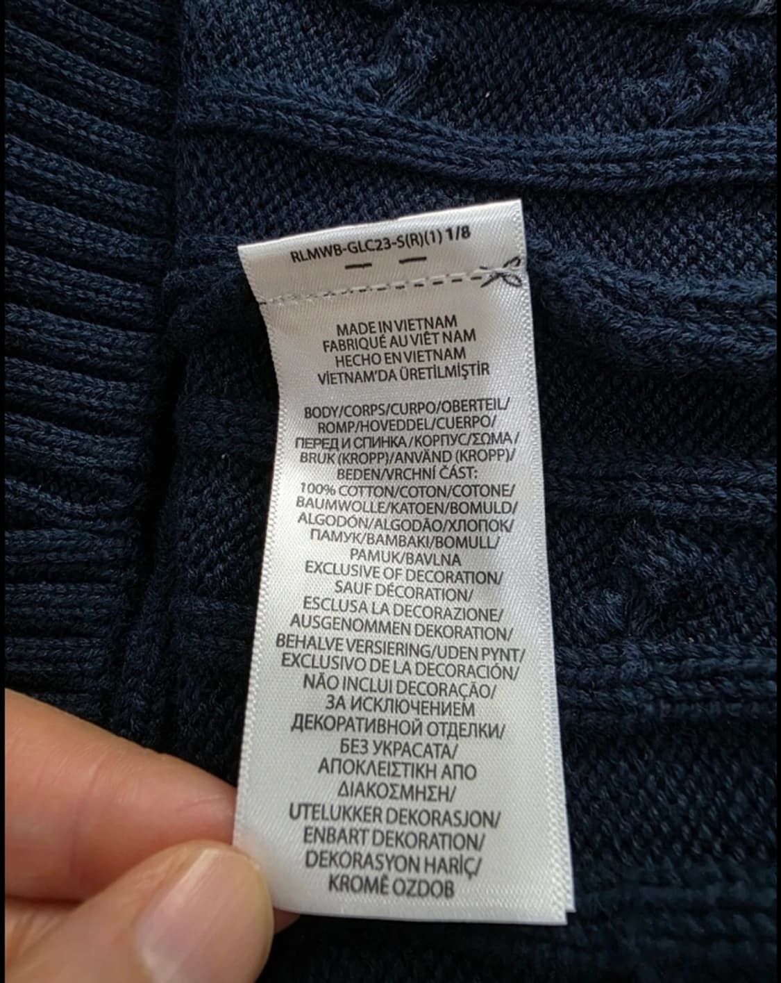 폴로 랄프로렌 꽈배기 V넥 니트 95 상품이미지5