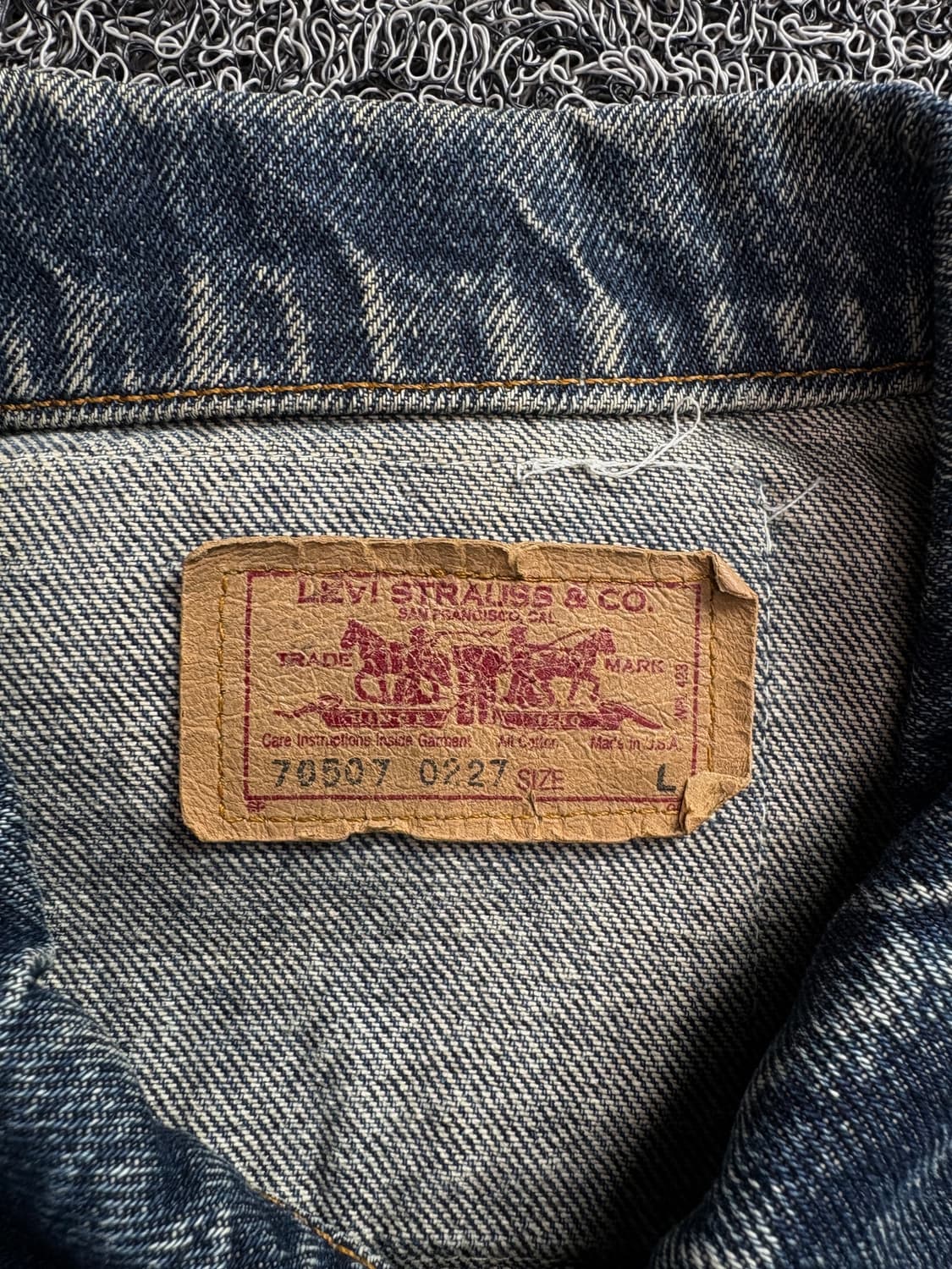 리바이스 할리데이비슨 패치 데님 트러커 워크 자켓 3400 상품이미지3