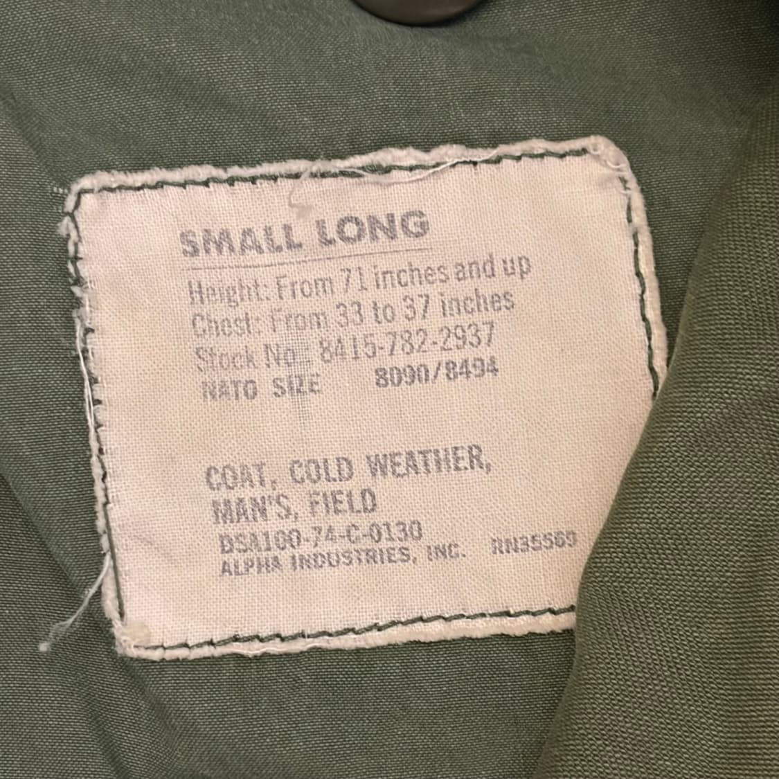 USA 빈티지 미군 밀리터리 2세대 M65 필드자켓 야상 상품이미지5