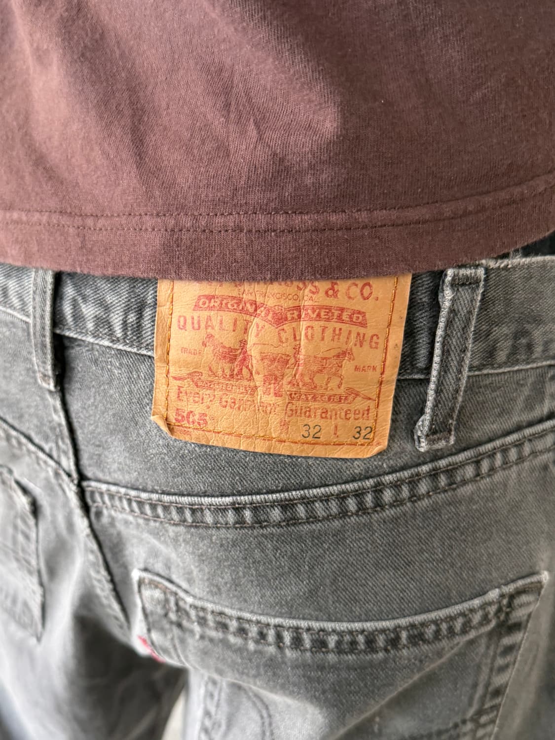 리바이스 505 레귤러 스트레이트 흑청 상품이미지9